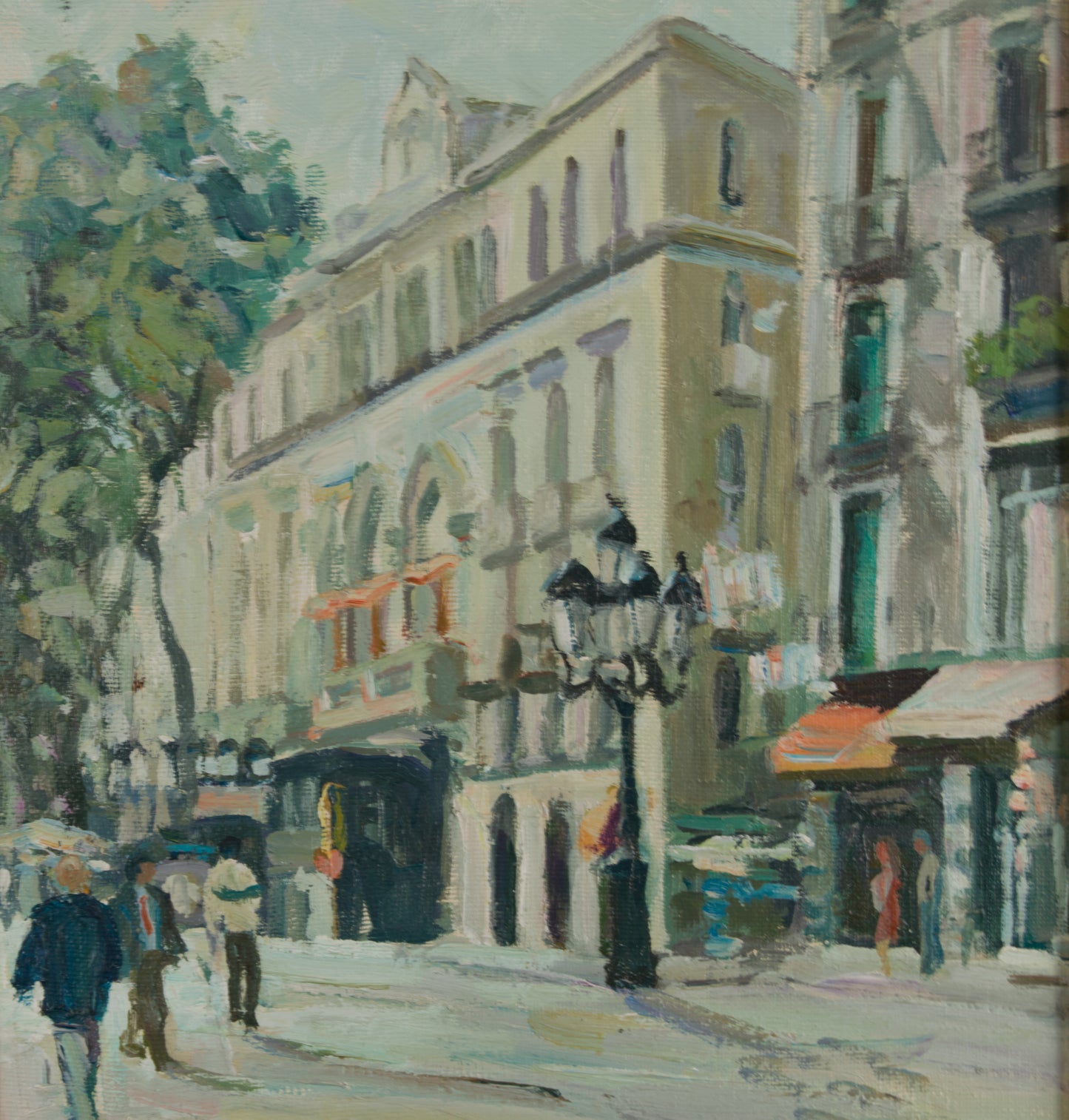 Pascual Fresquet Almurín | Paisaje Urbano Impresionista | Óleo Original sobre Lienzo