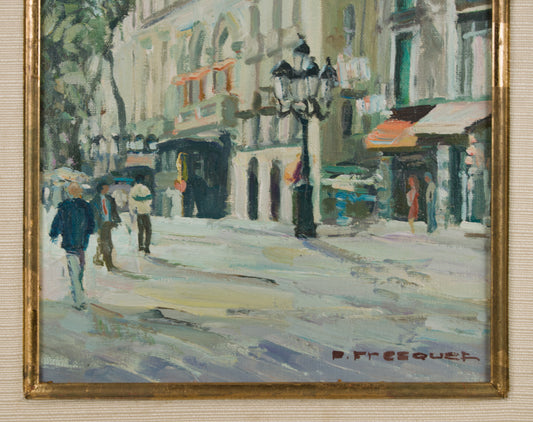 Pascual Fresquet Almurín | Paisaje Urbano Impresionista | Óleo Original sobre Lienzo