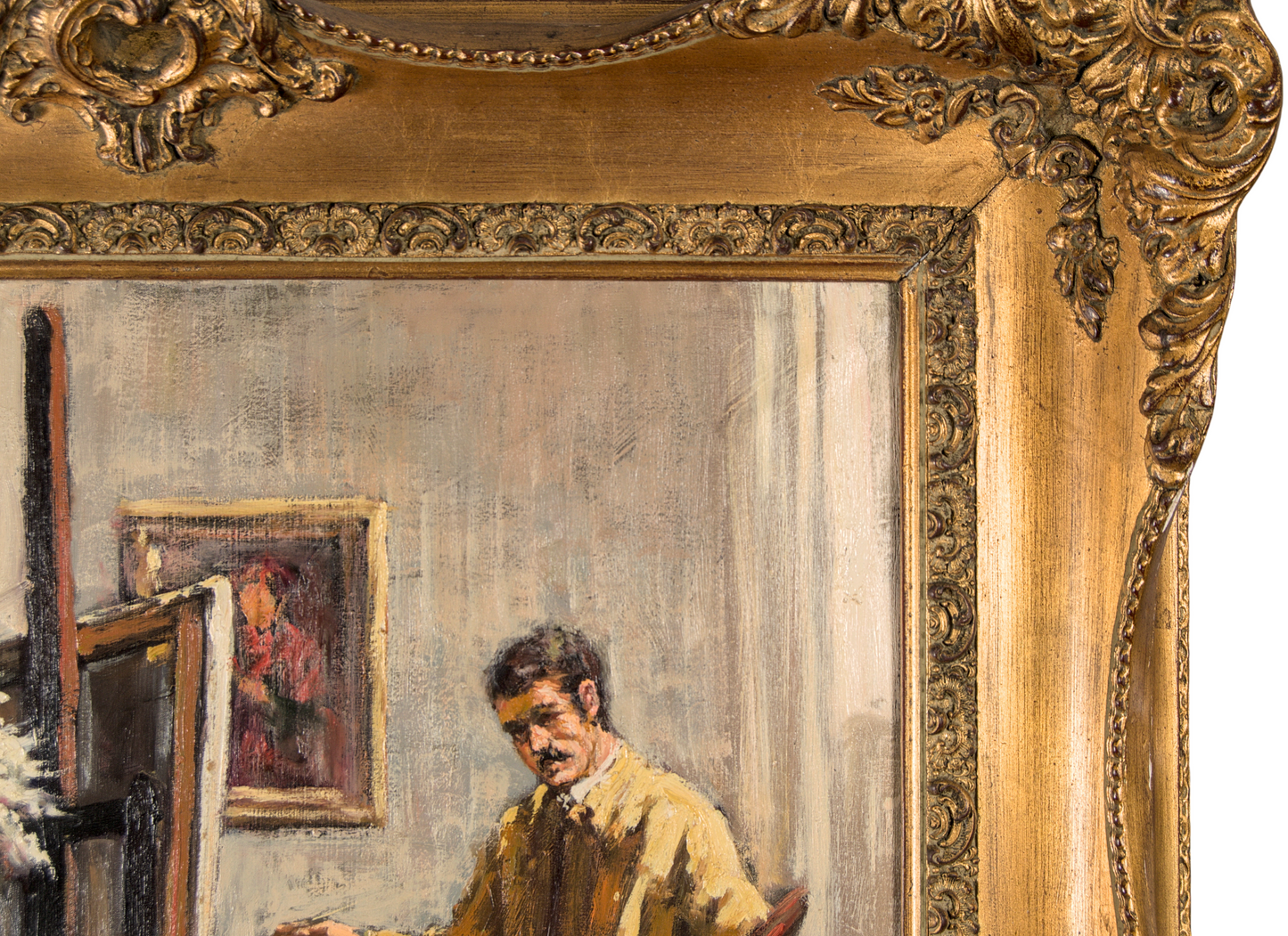 Juan Valera Montoro | "El Taller del Pintor" | Escena de Género de Gran Formato | Impresionismo Español