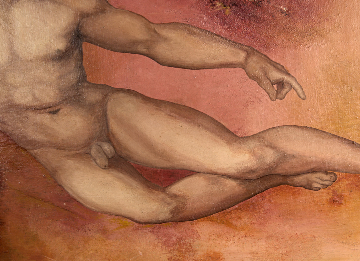 Francisco Benítez | Desnudo Masculino Clásico | Óleo sobre Lienzo
