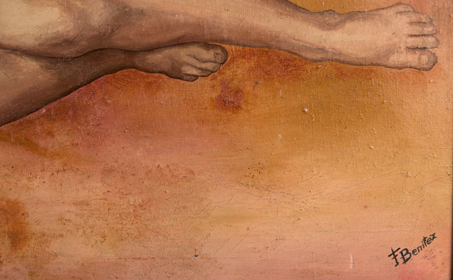 Francisco Benítez | Desnudo Masculino Clásico | Óleo sobre Lienzo
