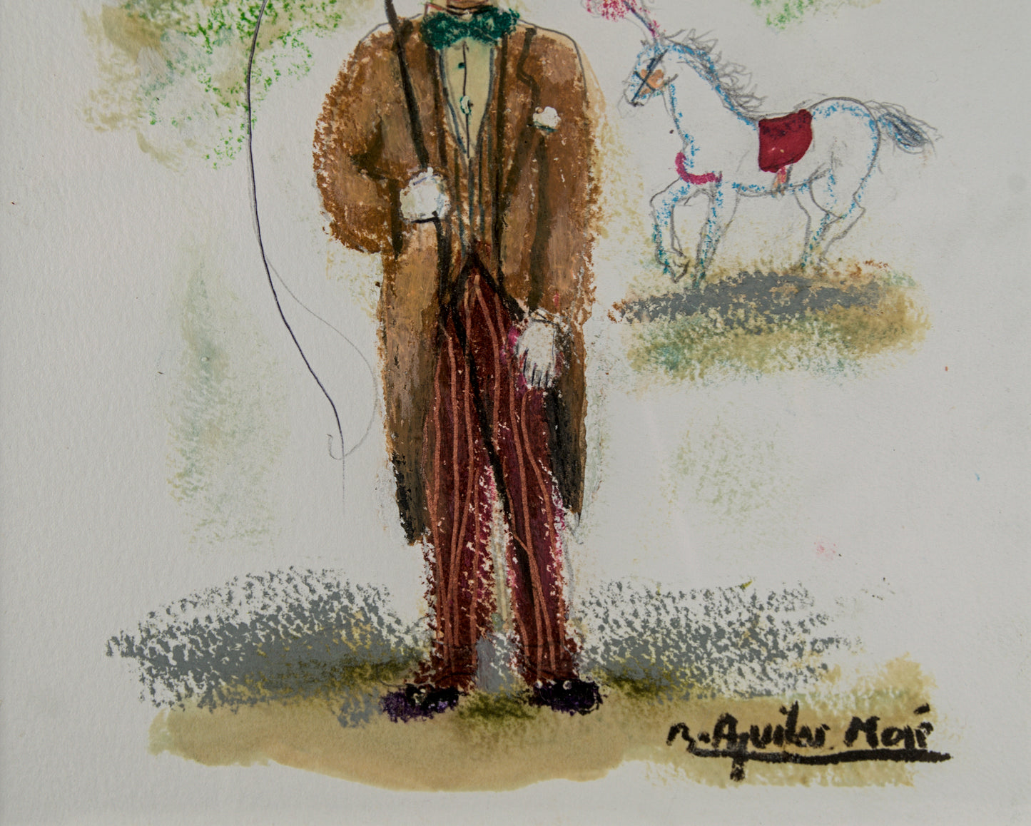 Ramon Aguilar Moré | Director de Pista (Temática Circense) | Técnica Mixta sobre Papel
