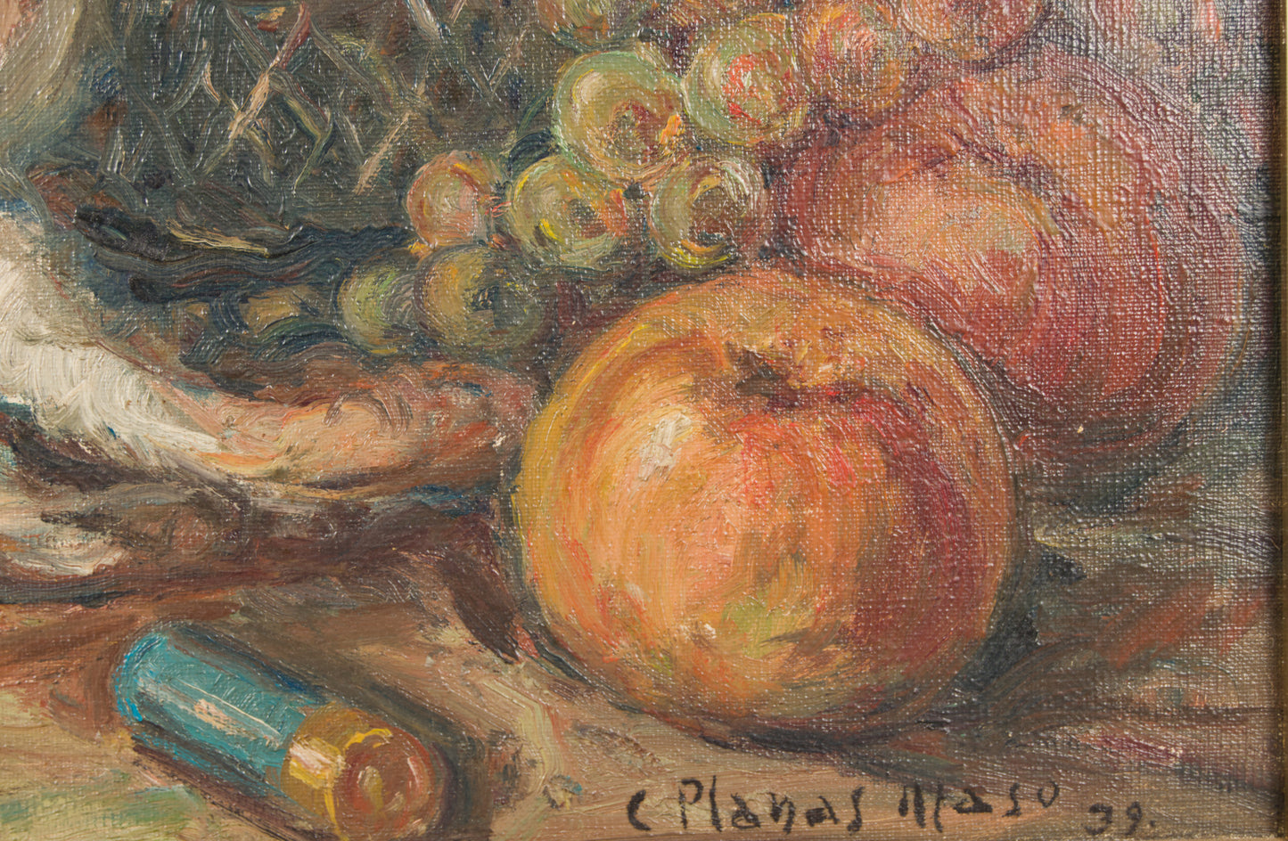 Cándid Planas Masó | Naturaleza Muerta de Caza (1939) | Óleo Original