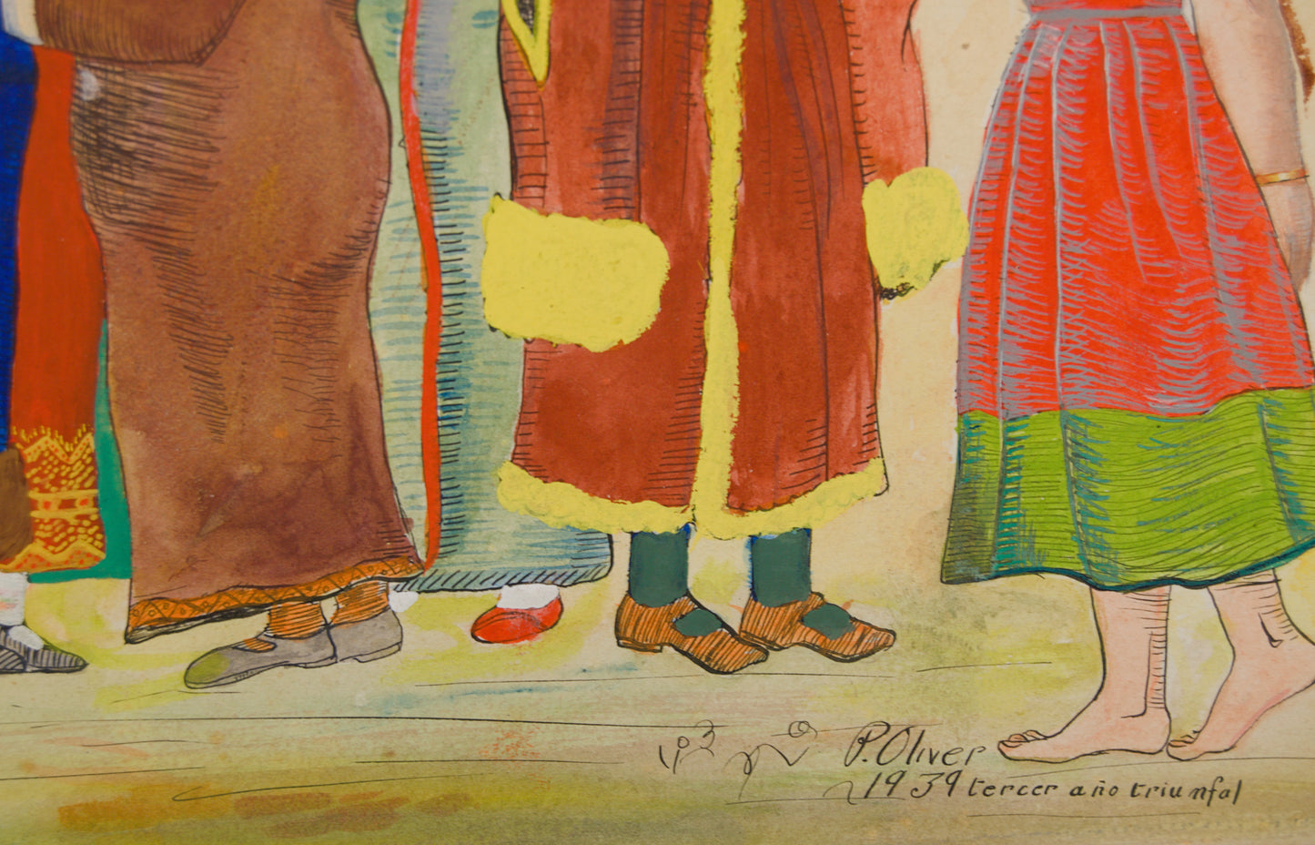 PERE OLIVER | LA SÁTIRA DEL VENCEDOR (1939) | TÉCNICA MIXTA | DOCUMENTO HISTÓRICO