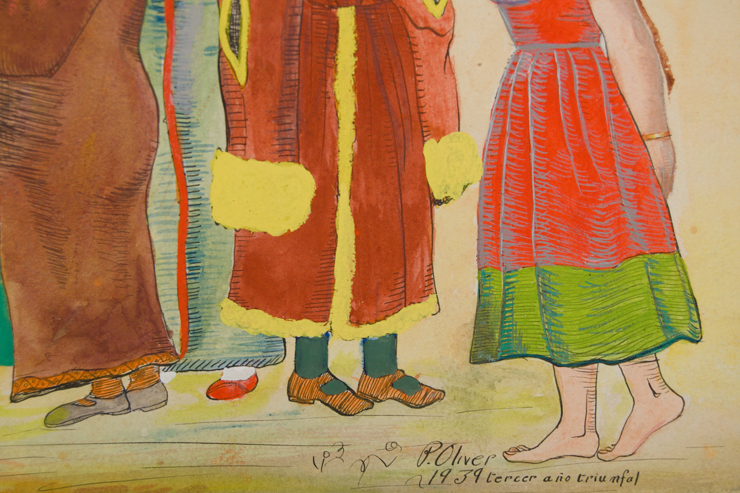 PERE OLIVER | LA SÁTIRA DEL VENCEDOR (1939) | TÉCNICA MIXTA | DOCUMENTO HISTÓRICO