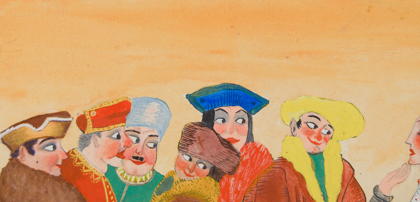 PERE OLIVER | LA SÁTIRA DEL VENCEDOR (1939) | TÉCNICA MIXTA | DOCUMENTO HISTÓRICO