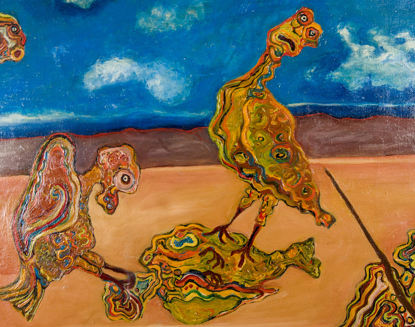 Lerke | Paisaje Surrealista y Abstracción Biomórfica | Óleo surrealista | 1978