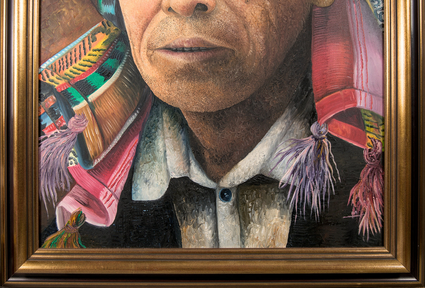 Nicolás Reanda | Escuela Tz'utujil: Retrato Indigenista Guatemalteco | Óleo sobre Lienzo