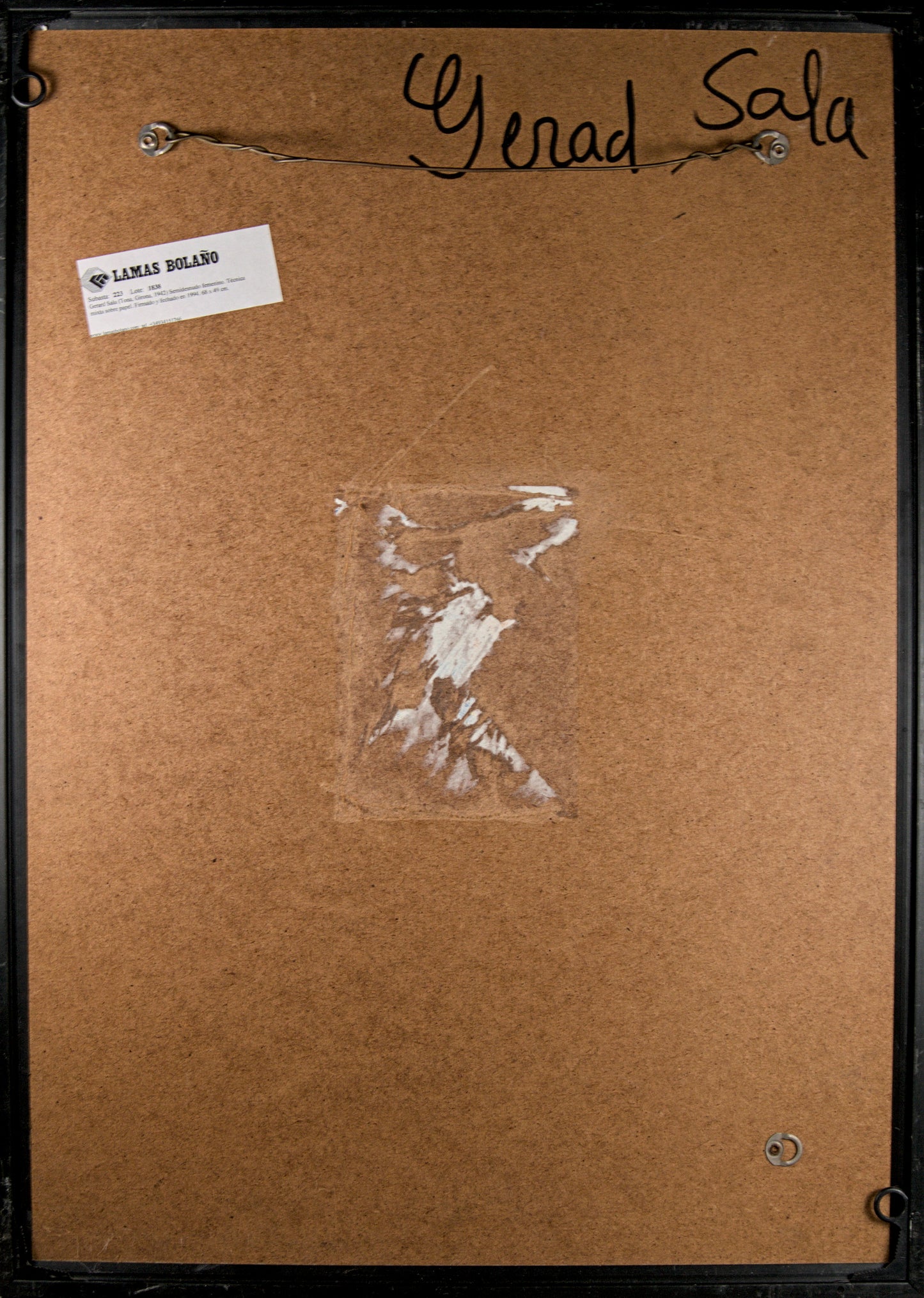 Gerard Sala | "Eixir" (Figura Femenina) | Técnica Mixta sobre Papel | 1994