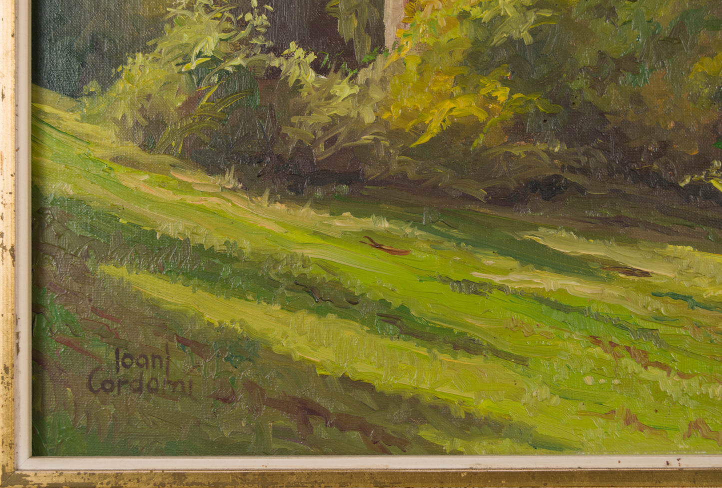 Joan Cordomí | Idilio Rural con Masía | Óleo Original sobre Lienzo