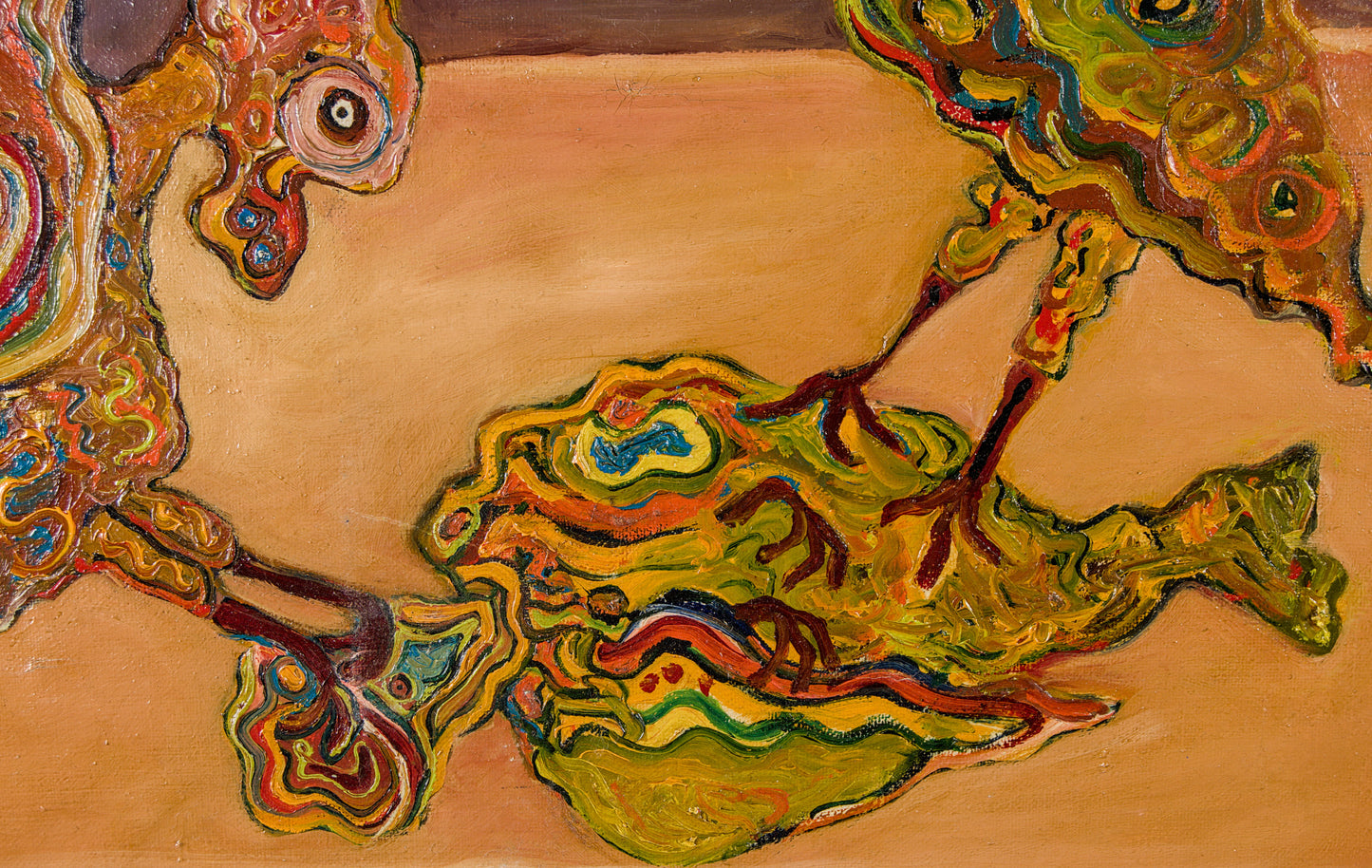 Lerke | Paisaje Surrealista y Abstracción Biomórfica | Óleo surrealista | 1978