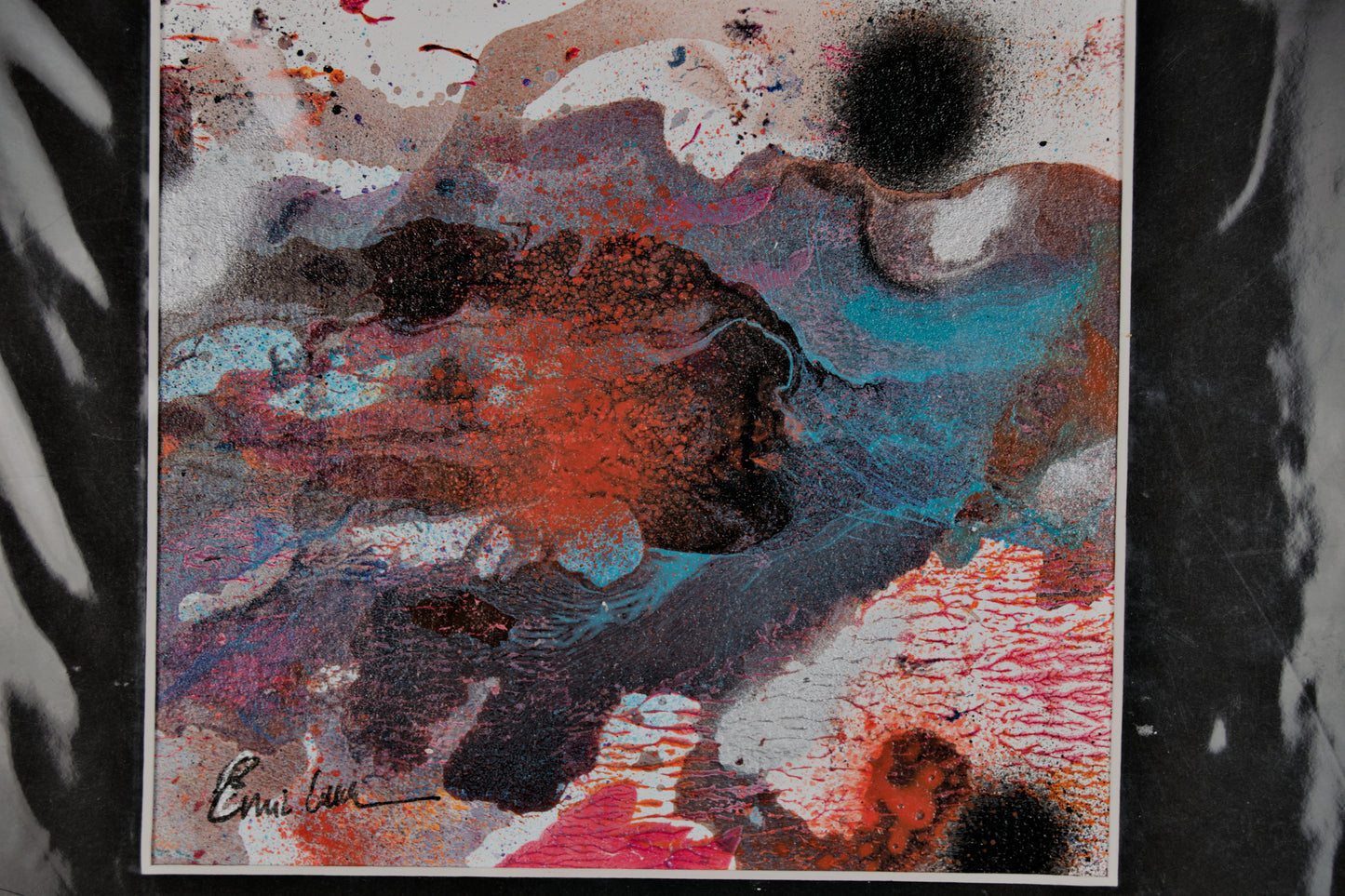 Enric Colldecarrera | Abstracción Atmosférica | Técnica Mixta Original (Estado Mint)