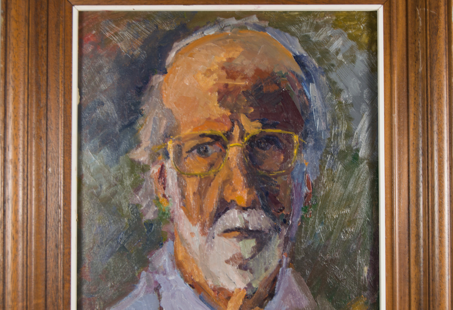 ERNEST JULIEN MALLA (1927–2022) | SELBSTPORTRÄT IM ERNEUTEN LEBEN | FAUVE-EXPRESSIONISMUS | ÖL AUF LEINWAND