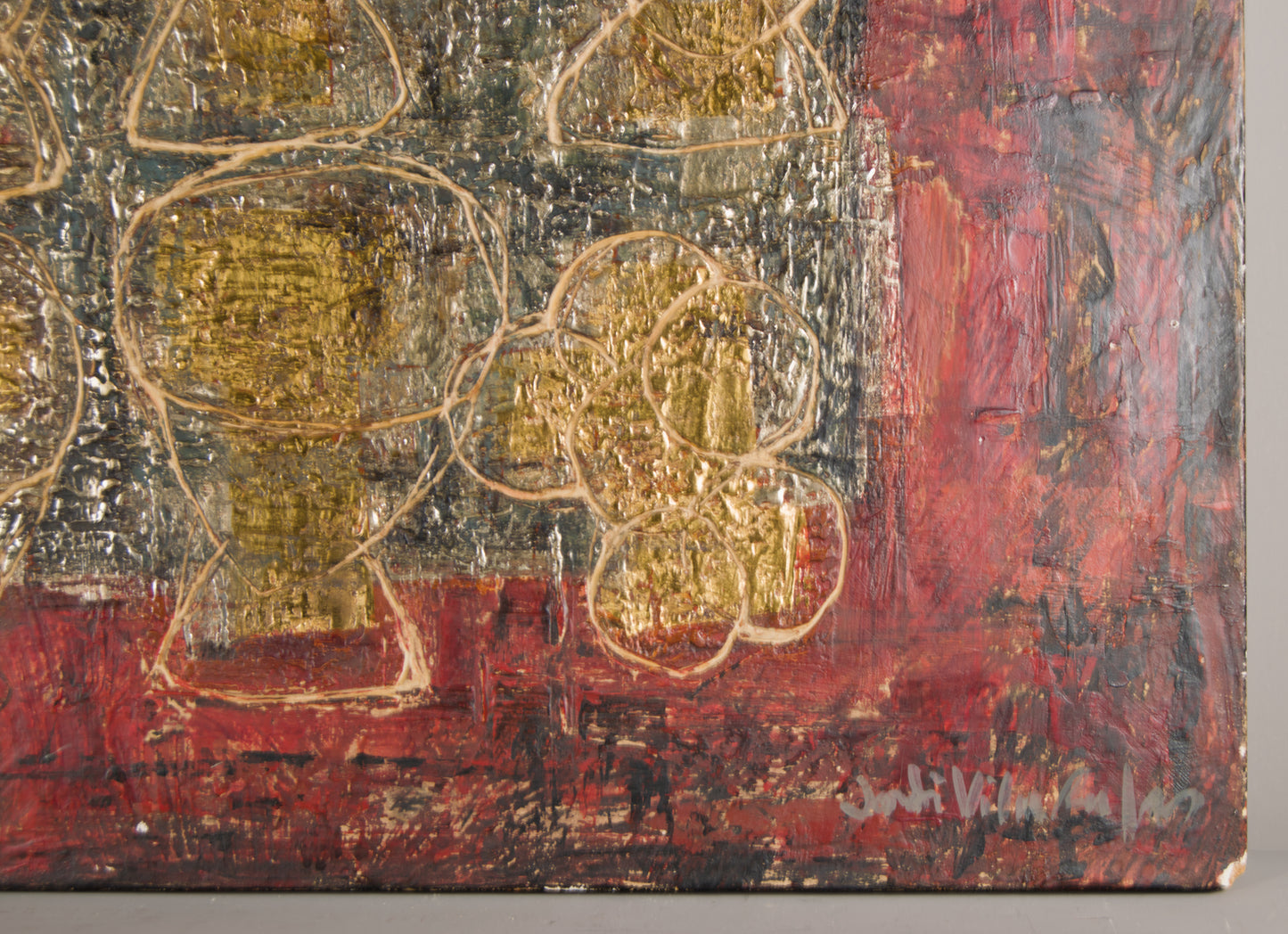 JORDI VILA RUFAS | DER KELCH-FRIEZE | HEILIGE ABSTRAKTION | GEMISCHTE TECHNIK AUF HOLZ