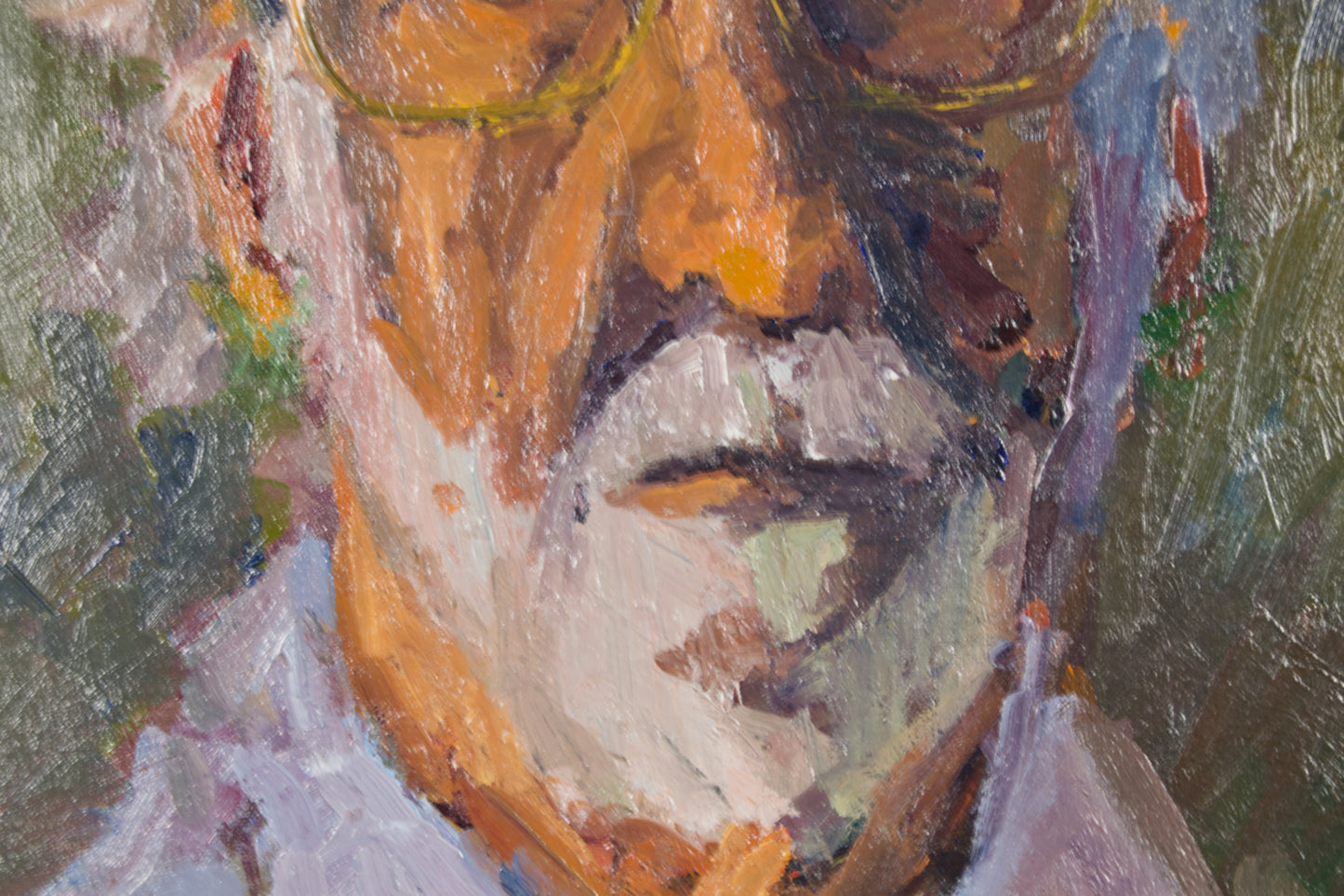 ERNEST JULIEN MALLA (1927–2022) | SELBSTPORTRÄT IM ERNEUTEN LEBEN | FAUVE-EXPRESSIONISMUS | ÖL AUF LEINWAND