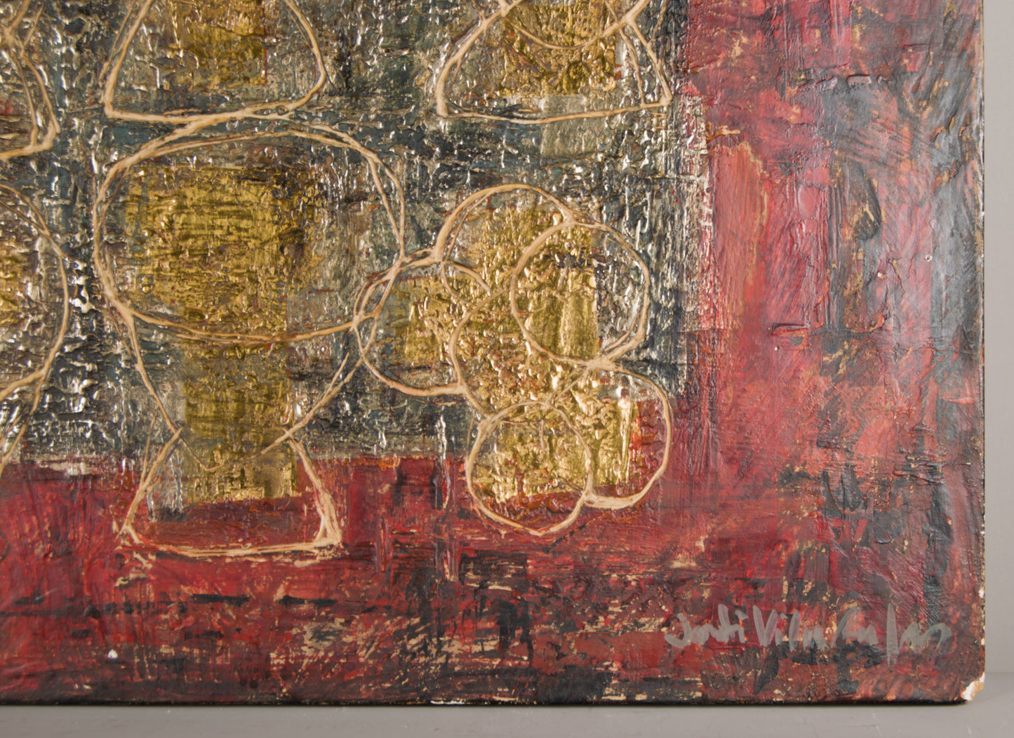 JORDI VILA RUFAS | DER KELCH-FRIEZE | HEILIGE ABSTRAKTION | GEMISCHTE TECHNIK AUF HOLZ