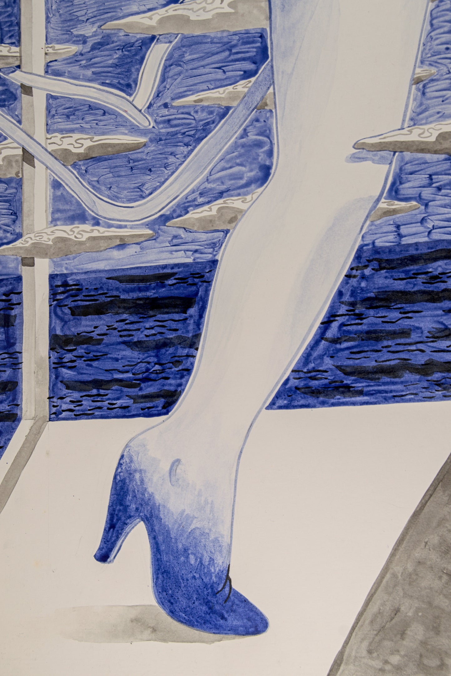 Gerard Sala | "Eixir" (Figura Femenina) | Técnica Mixta sobre Papel | 1994