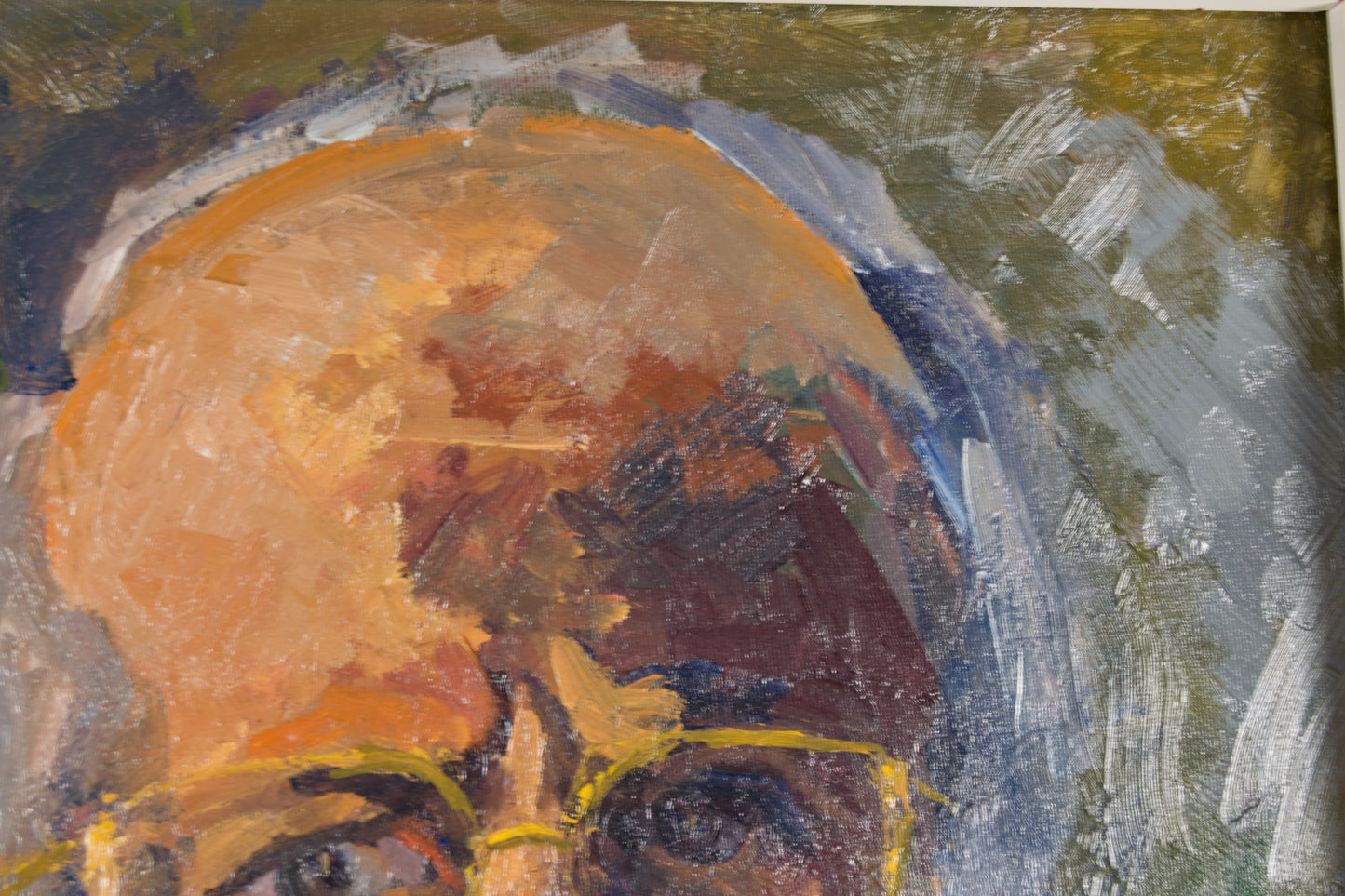 ERNEST JULIEN MALLA (1927–2022) | SELBSTPORTRÄT IM ERNEUTEN LEBEN | FAUVE-EXPRESSIONISMUS | ÖL AUF LEINWAND