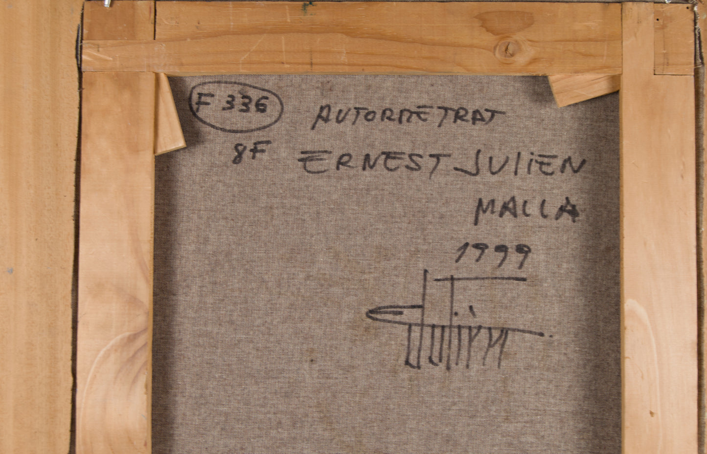 ERNEST JULIEN MALLA (1927–2022) | SELBSTPORTRÄT IM ERNEUTEN LEBEN | FAUVE-EXPRESSIONISMUS | ÖL AUF LEINWAND