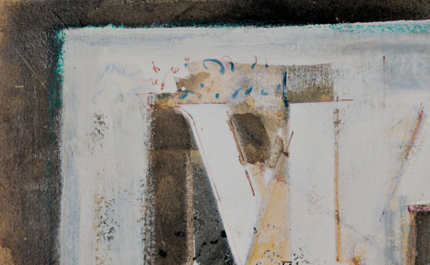 MARIA ANTÒNIA RAVENTÓS | MATERIALZUSAMMENSETZUNG MIT GRAFIK | KATALANISCHER INFORMALISMUS | GEMISCHTE MEDIEN