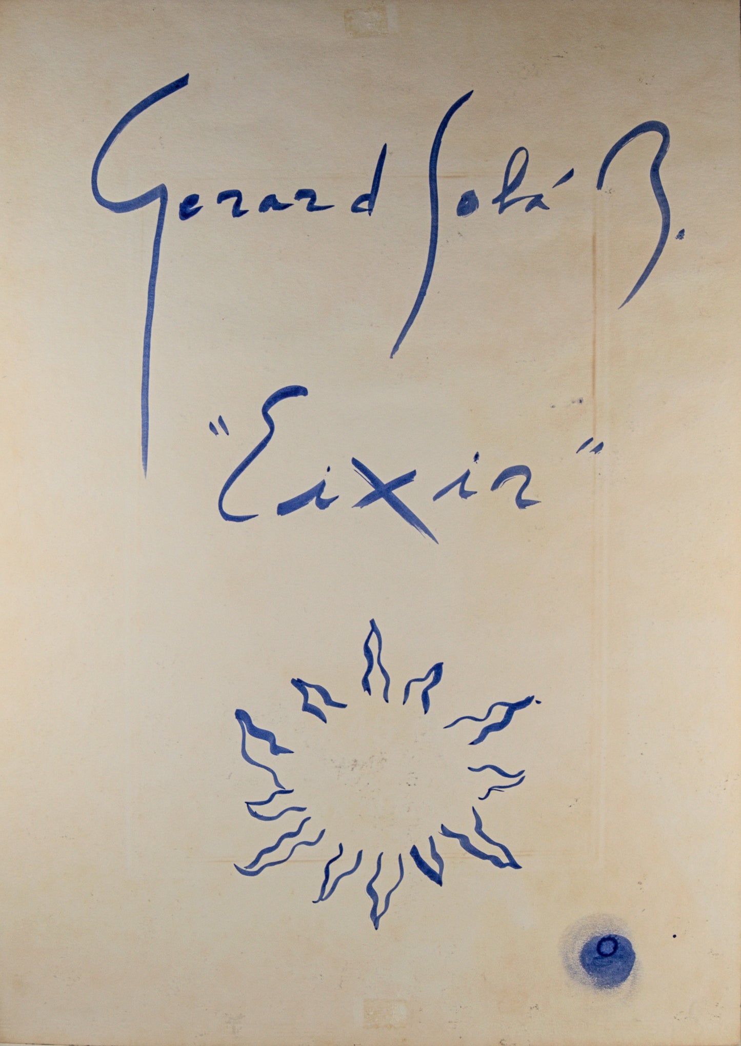 Gerard Sala | "Eixir" (Figura Femenina) | Técnica Mixta sobre Papel | 1994