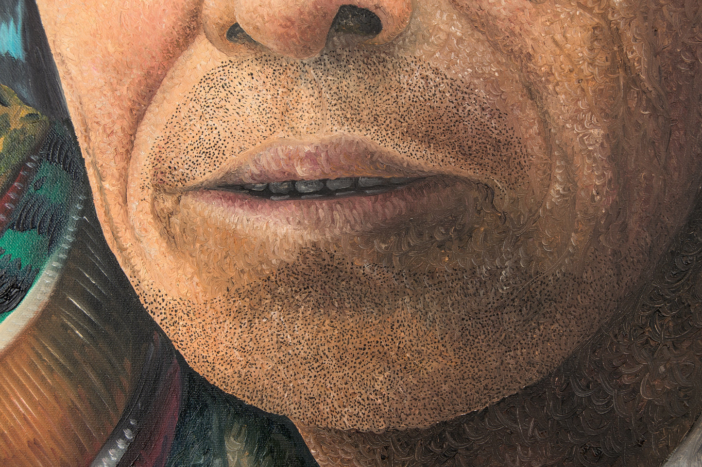 Nicolás Reanda | Escuela Tz'utujil: Retrato Indigenista Guatemalteco | Óleo sobre Lienzo