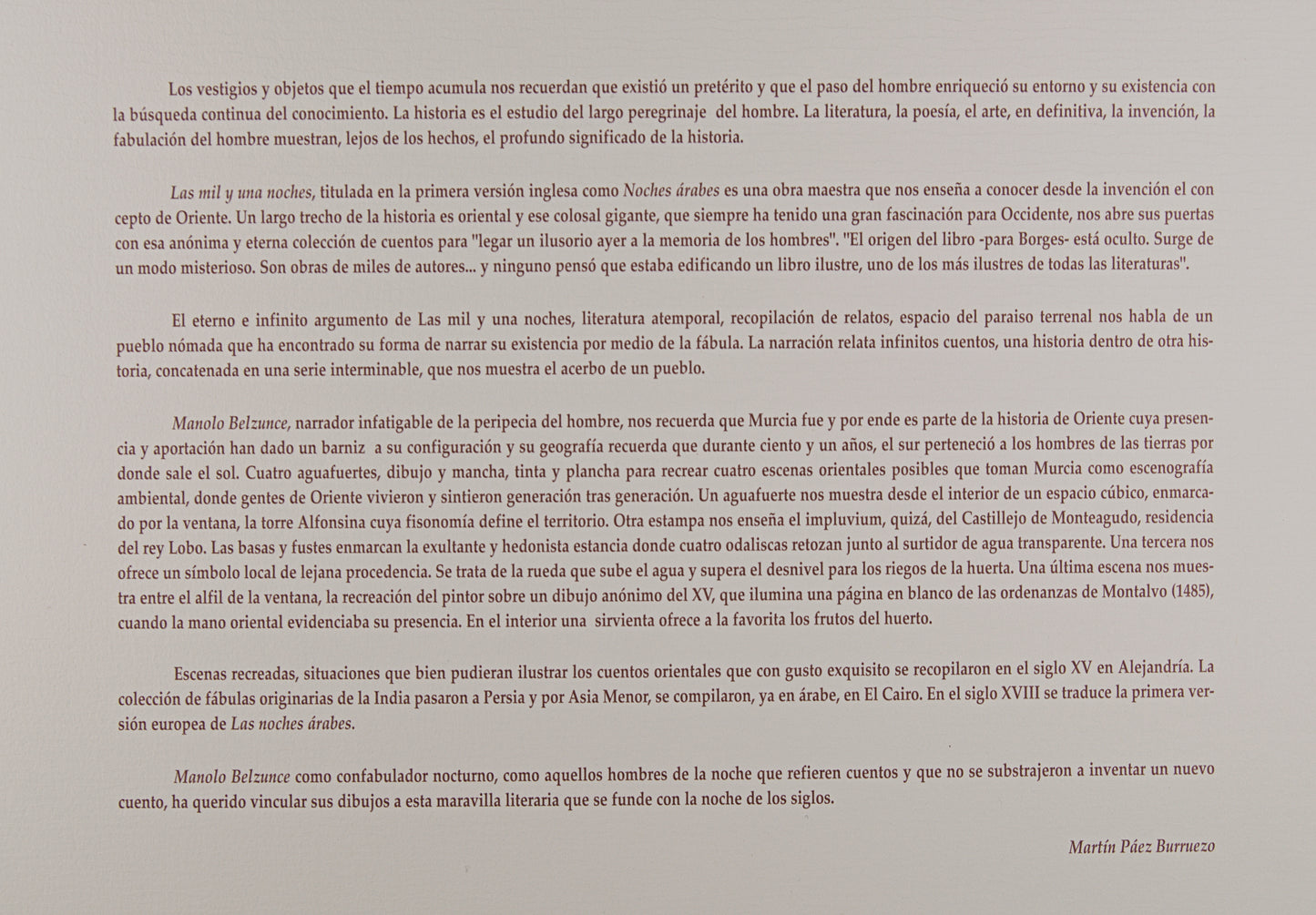 MANOLO BELZUNCE | LAS MIL Y UNA NOCHES (CARPETA DE 4 GRABADOS) | OBRA GRÁFICA ORIGINAL | AGUAFUERTE