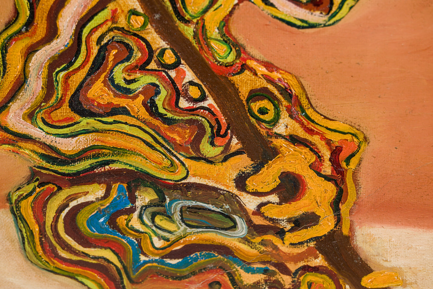 Lerke | Paisaje Surrealista y Abstracción Biomórfica | Óleo surrealista | 1978