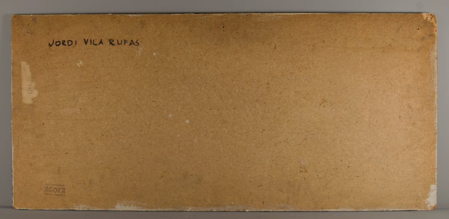 JORDI VILA RUFAS | DER KELCH-FRIEZE | HEILIGE ABSTRAKTION | GEMISCHTE TECHNIK AUF HOLZ