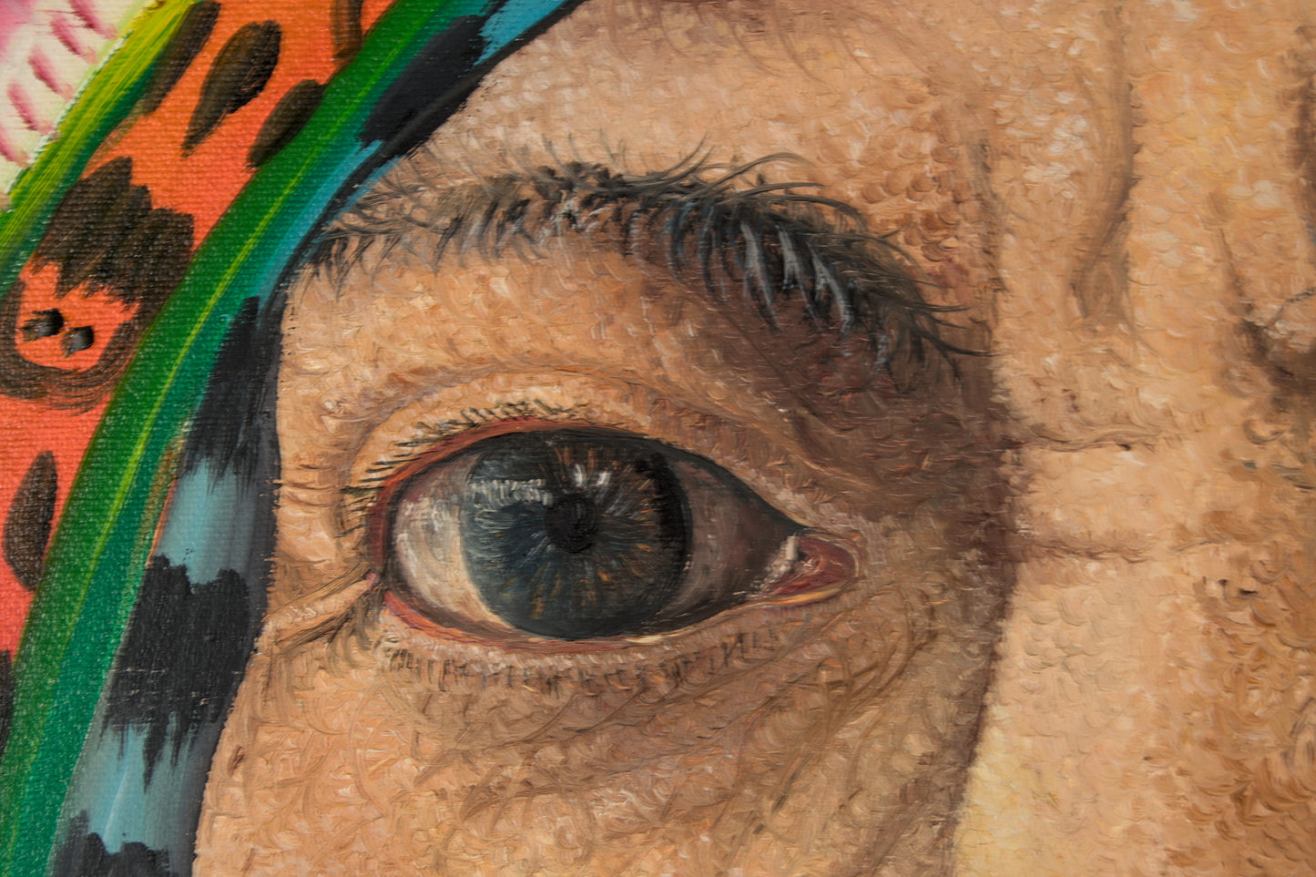Nicolás Reanda | Escuela Tz'utujil: Retrato Indigenista Guatemalteco | Óleo sobre Lienzo