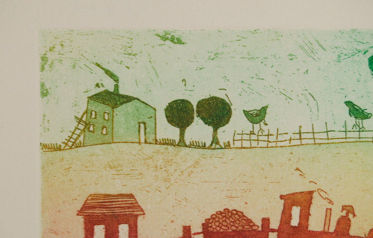 ALEXANDRA DOMÍNGUEZ | COMPOSICIÓN LÍRICA: PAISAJE ONÍRICO | REALISMO MÁGICO | GRABADO CALCOGRÁFICO (37/175)