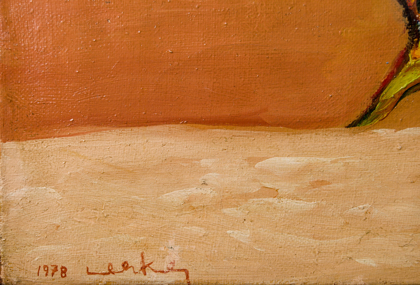 Lerke | Paisaje Surrealista y Abstracción Biomórfica | Óleo surrealista | 1978