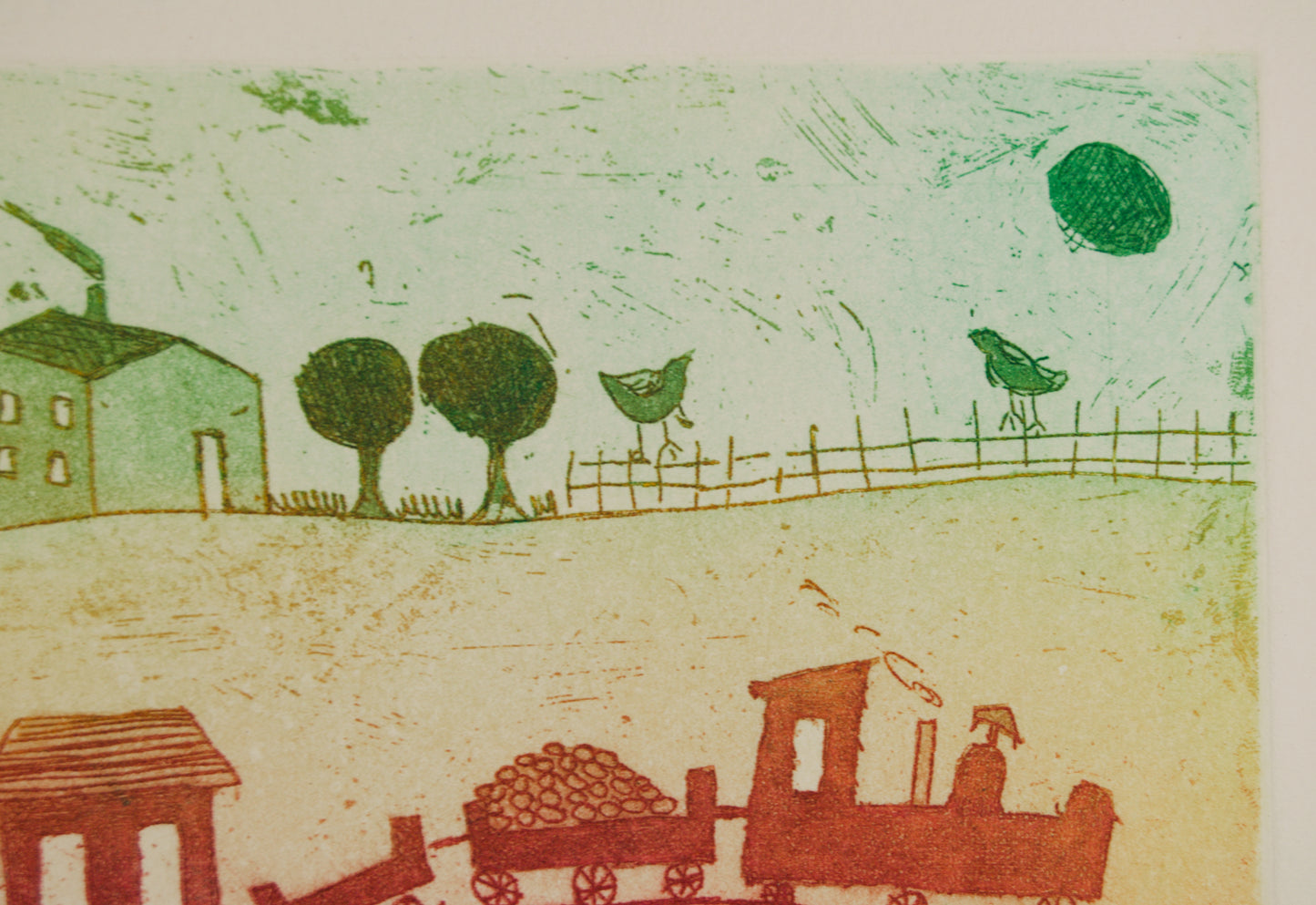 ALEXANDRA DOMÍNGUEZ | COMPOSICIÓN LÍRICA: PAISAJE ONÍRICO | REALISMO MÁGICO | GRABADO CALCOGRÁFICO (37/175)