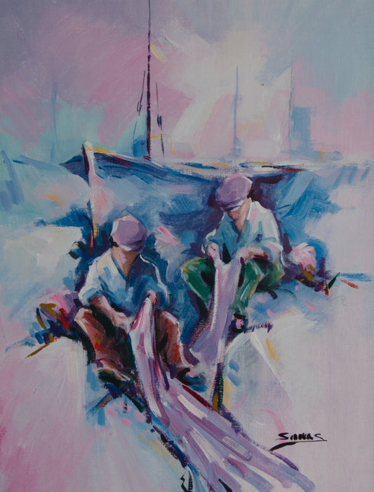 UIS SINOVAS | FISCHER FEHLER NETZE | SCHULE VALLADOLID | ACRYL AN BORD