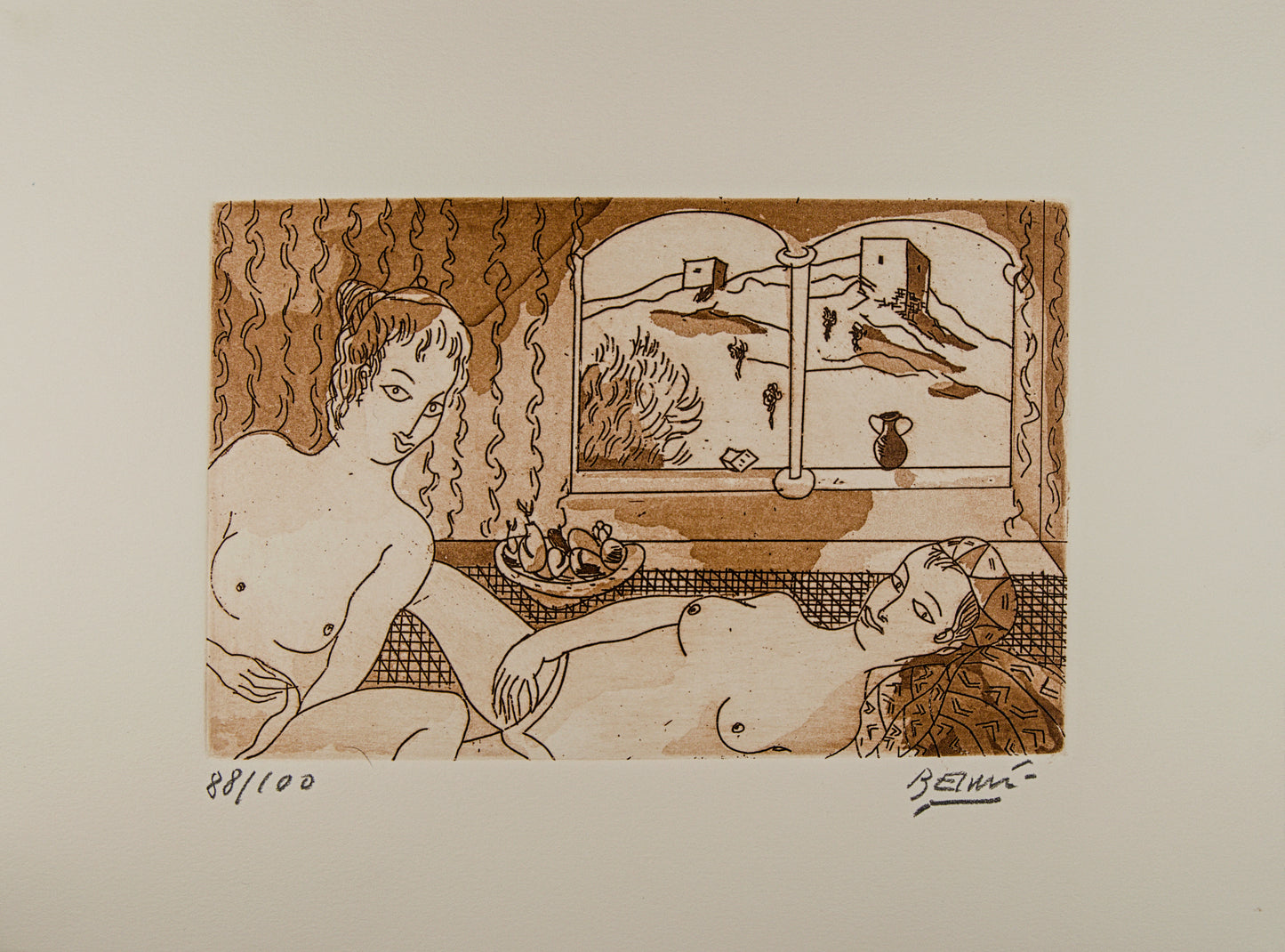 MANOLO BELZUNCE | LAS MIL Y UNA NOCHES (CARPETA DE 4 GRABADOS) | OBRA GRÁFICA ORIGINAL | AGUAFUERTE