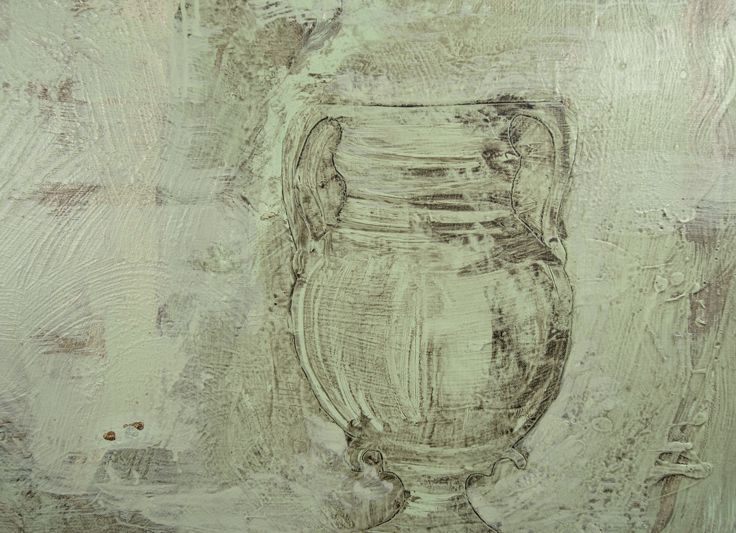 Pere de Ribot | Ánfora Matérica XXL | Técnica Mixta 100x100 | 1991