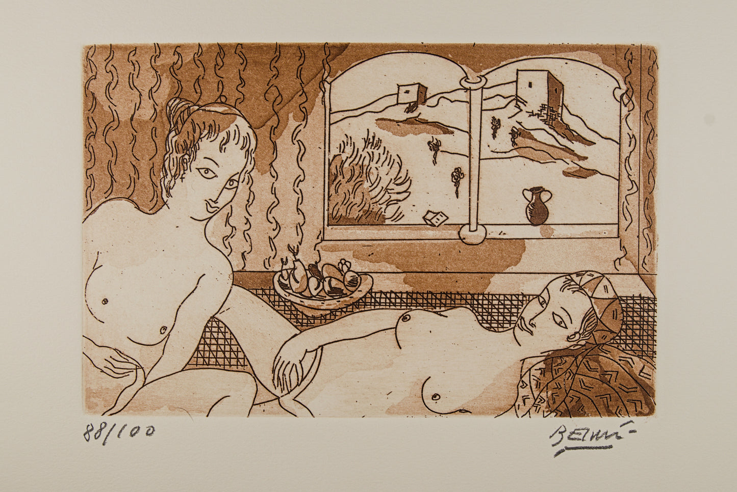 MANOLO BELZUNCE | LAS MIL Y UNA NOCHES (CARPETA DE 4 GRABADOS) | OBRA GRÁFICA ORIGINAL | AGUAFUERTE