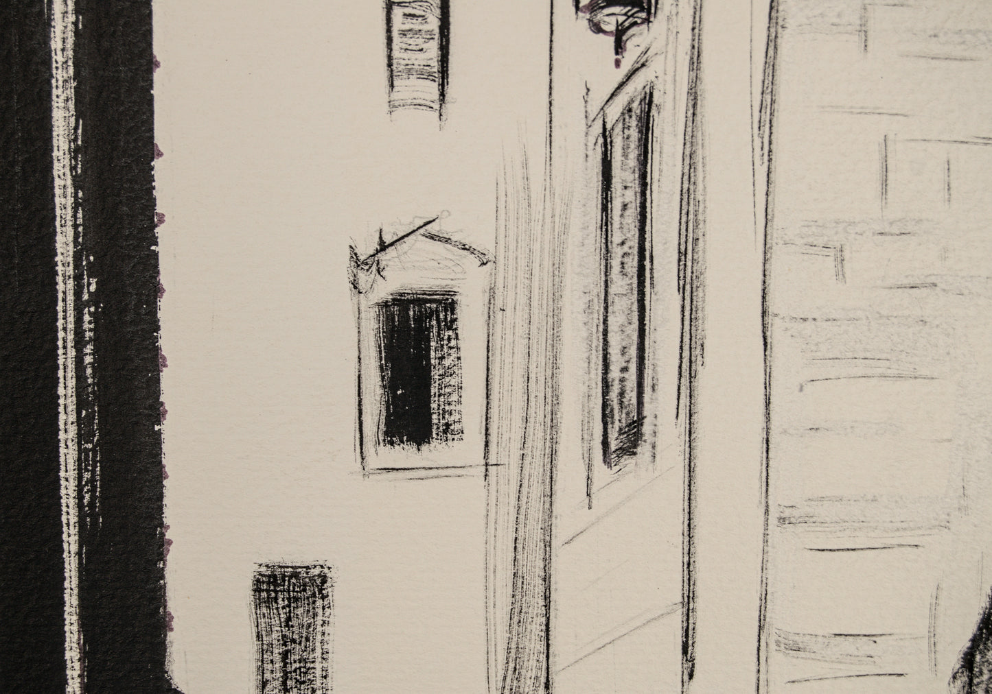 Sixte Blasco | "Arquitectura de Sombras" | Dibujo Original a Gouache