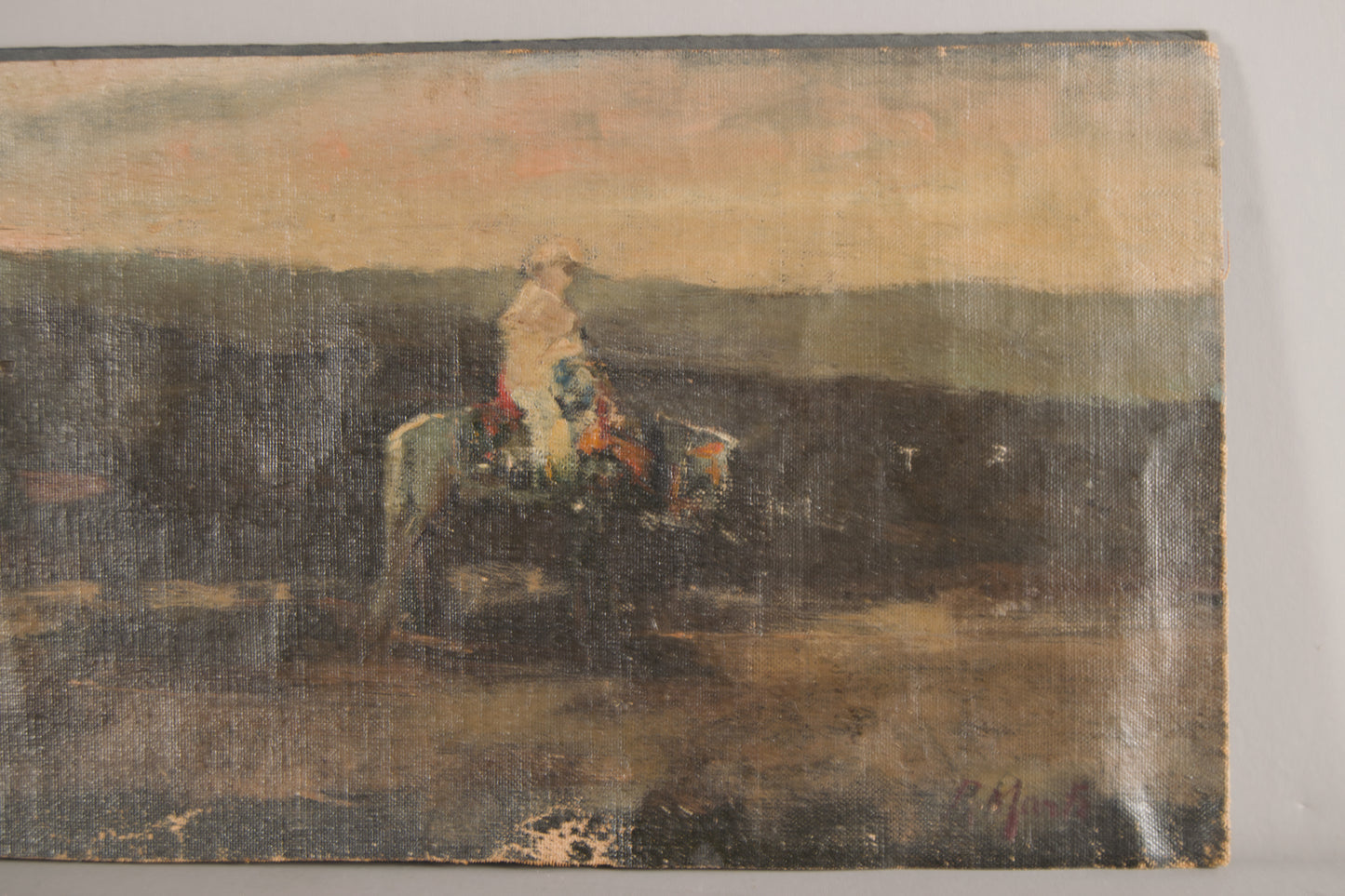 RAMÓN MARTÍ ALSINA | REISENDE IN DER DÄMMERUNG | KATALANISCHER REALISMUS | ÖL AUF LEINWAND