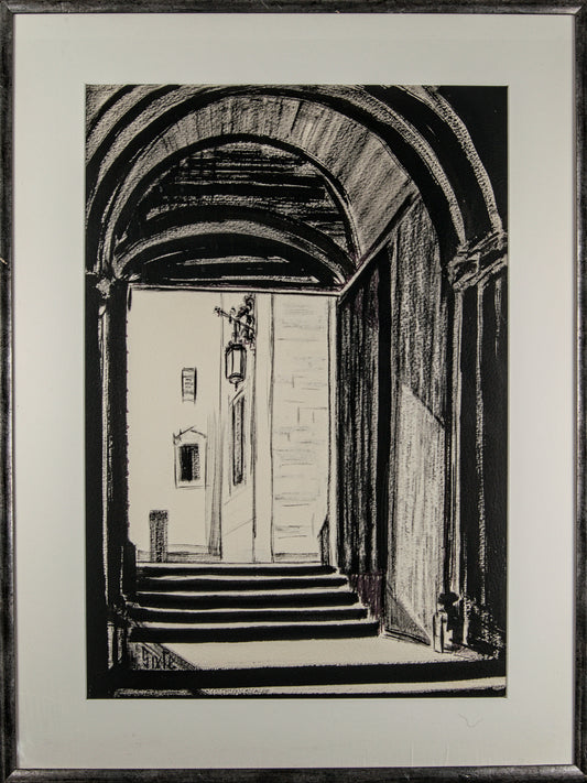 Sixte Blasco | "Arquitectura de Sombras" | Dibujo Original a Gouache