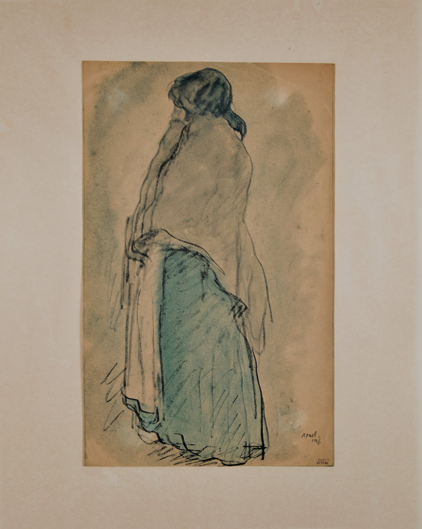Isidre Nonell | Gitana de Espaldas (1906) | Serigrafía Vintage