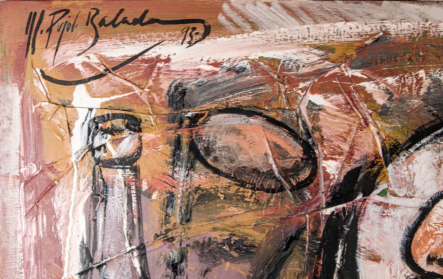 Manel Pujol Baladas | "Las patatas en tu olla" | Mixta y Collage sobre Lienzo (1992) | Colección de 18 Obras Certificadas