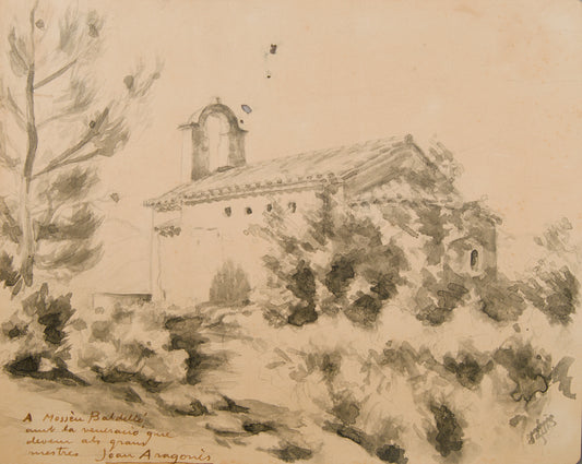 JOAN ARAGONÈS | IGLESIA RURAL (HOMENAJE A MOSSÈN BALDELLÓ) | AGUADA ORIGINAL | ESCUELA CATALANA