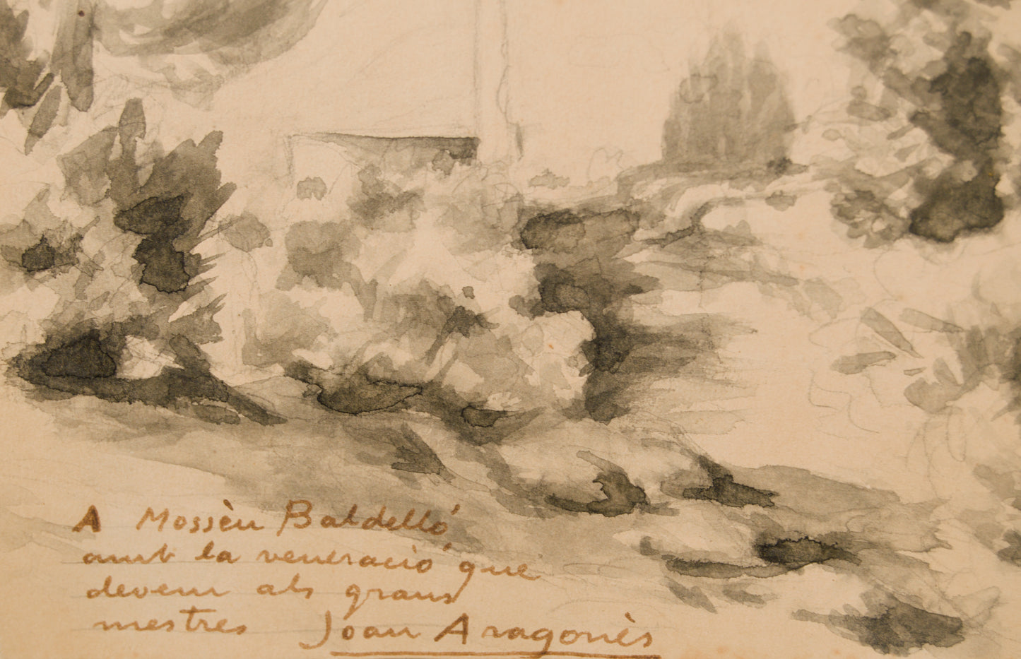 JOAN ARAGONÈS | IGLESIA RURAL (HOMENAJE A MOSSÈN BALDELLÓ) | AGUADA ORIGINAL | ESCUELA CATALANA