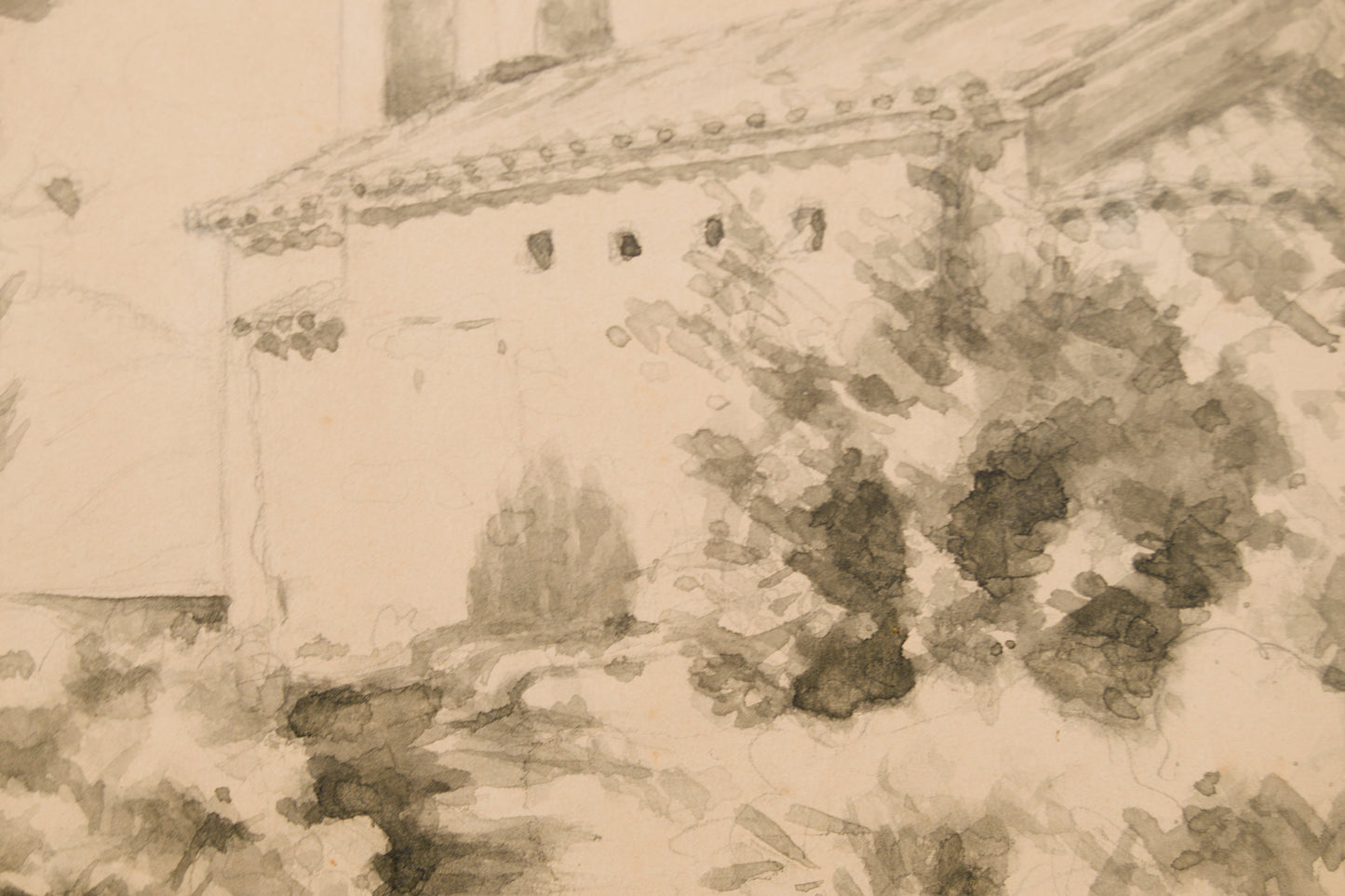 JOAN ARAGONÈS | IGLESIA RURAL (HOMENAJE A MOSSÈN BALDELLÓ) | AGUADA ORIGINAL | ESCUELA CATALANA