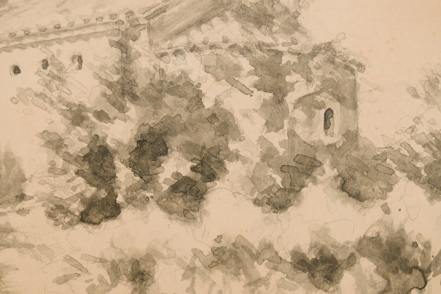 JOAN ARAGONÈS | IGLESIA RURAL (HOMENAJE A MOSSÈN BALDELLÓ) | AGUADA ORIGINAL | ESCUELA CATALANA