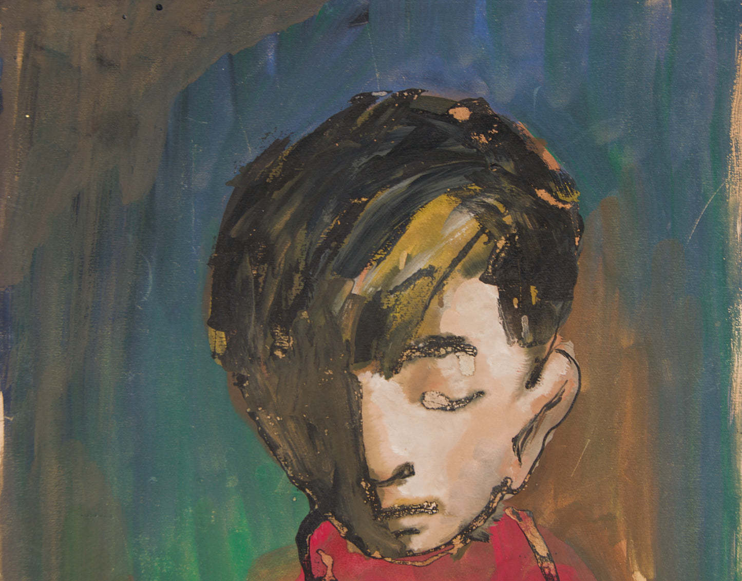 LUIS ANTONIO BERNAL MÁÑEZ | RETRATO INFANTIL: INTROSPECCIÓN FIGURATIVA | ESCUELA VALENCIANA | TÉCNICA MIXTA SOBRE PAPEL