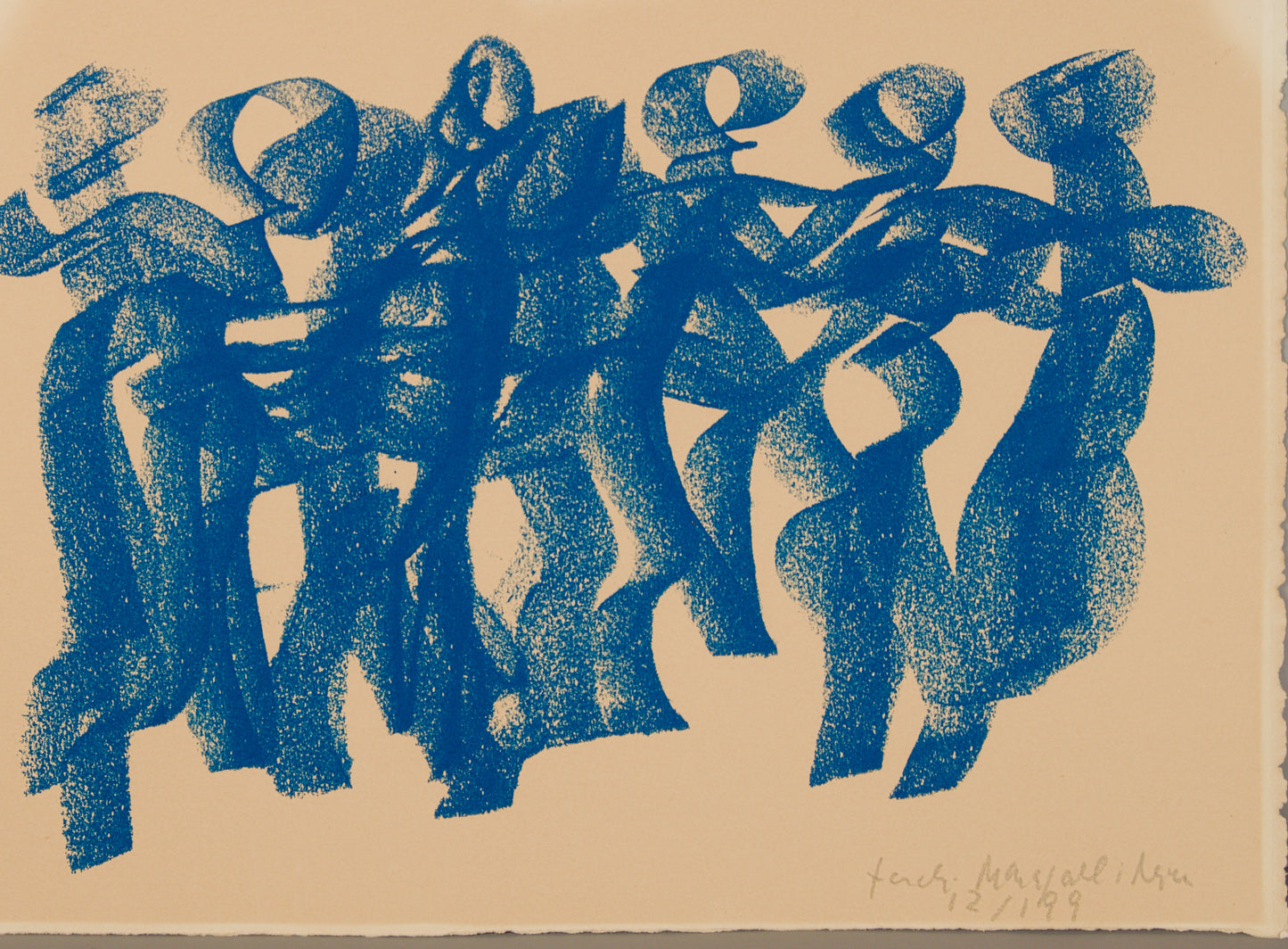 Jordi Maragall i Mira | Poética en Azul (12/199) | Litografía Original