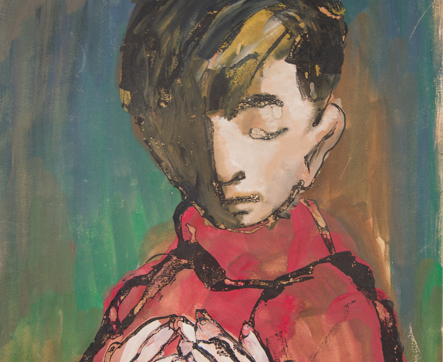 LUIS ANTONIO BERNAL MÁÑEZ | RETRATO INFANTIL: INTROSPECCIÓN FIGURATIVA | ESCUELA VALENCIANA | TÉCNICA MIXTA SOBRE PAPEL