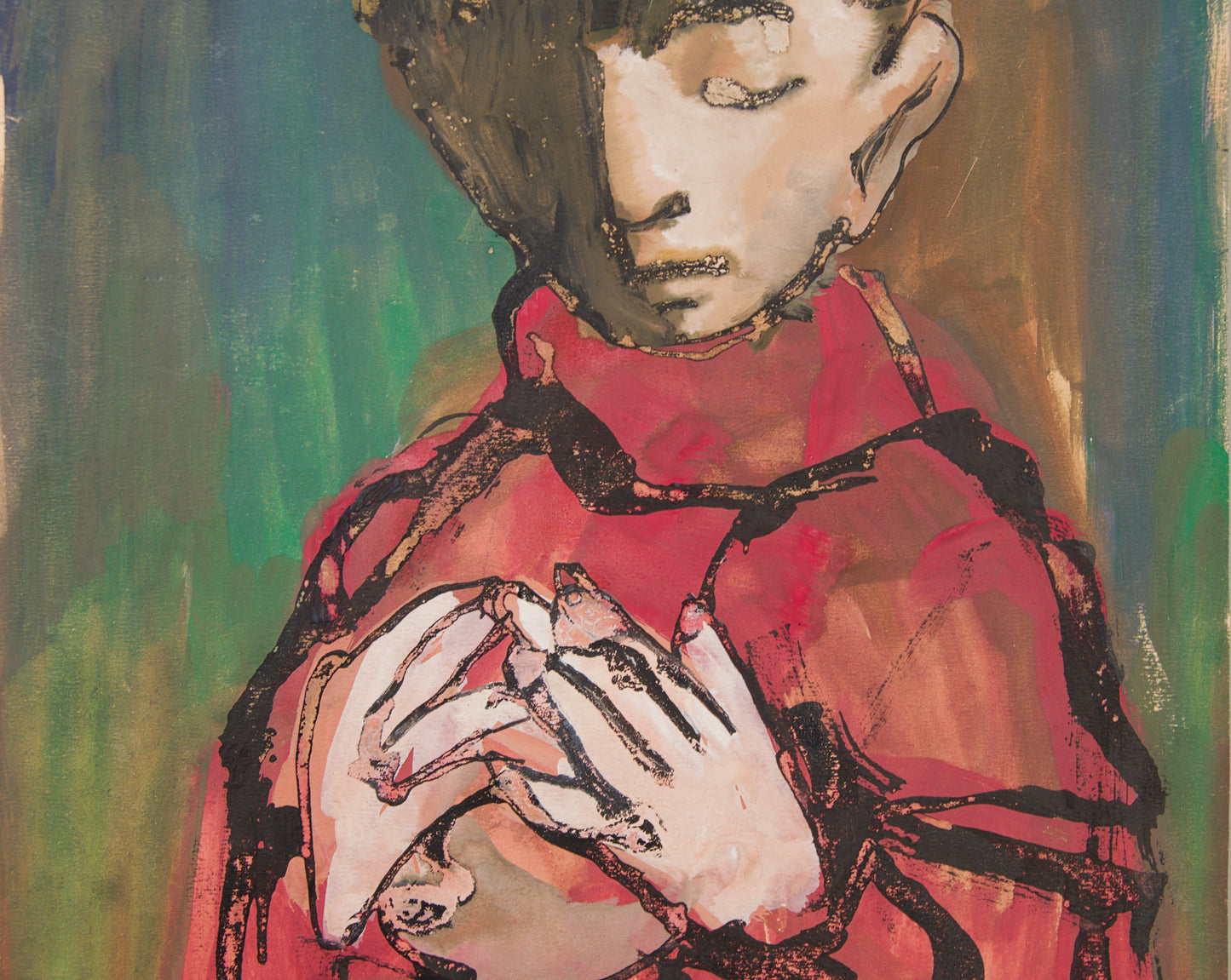 LUIS ANTONIO BERNAL MÁÑEZ | RETRATO INFANTIL: INTROSPECCIÓN FIGURATIVA | ESCUELA VALENCIANA | TÉCNICA MIXTA SOBRE PAPEL